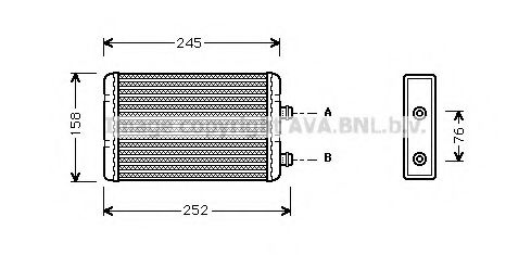 FTA6220 AVA Quality Cooling Радіатор пічки