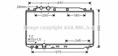 HD2187 AVA Quality Cooling Радіатор охолодження двигуна для Honda Civic