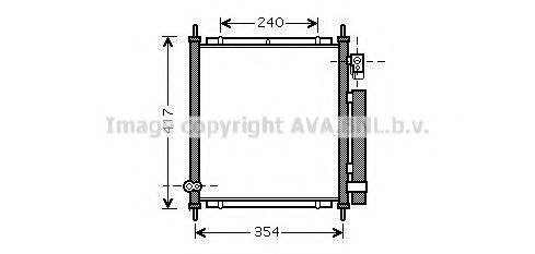 HD5197D AVA Quality Cooling Радіатор кондиціонера для Honda Jazz