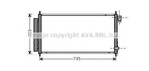 HD5222D AVA Quality Cooling Радіатор кондиціонера для Honda Jazz