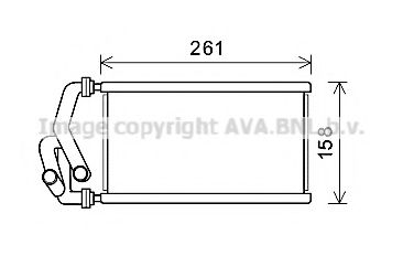 HDA6294 AVA Quality Cooling Радіатор пічки