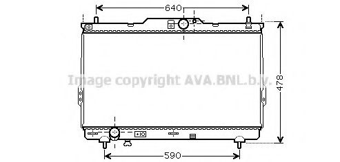 HY2113 AVA Quality Cooling Радіатор охолодження двигуна для Hyundai Santa Fe