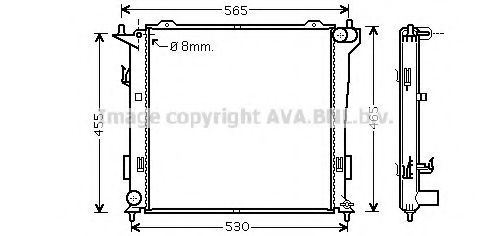 HY2181 AVA Quality Cooling Радиатор охлаждения двигателя