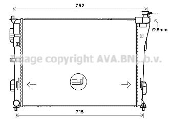 HY2379 AVA Quality Cooling Радиатор охлаждения двигателя