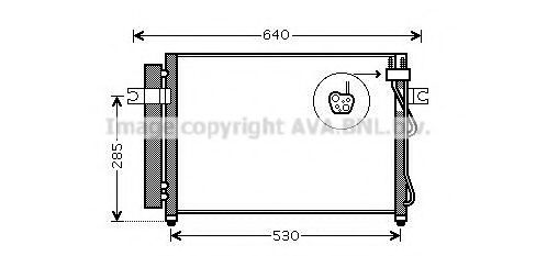 HY5195D AVA Quality Cooling Радиатор кондиционера для Hyundai Getz