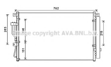 HY5345D AVA Quality Cooling Радіатор кондиціонера для Hyundai ix55