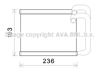 HY6391 AVA Quality Cooling Радіатор пічки