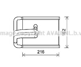 HYA6254 AVA Quality Cooling Радиатор печки для Hyundai Tucson