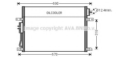 JEA5050 AVA Quality Cooling Радіатор кондиціонера для Jeep Grand Cherokee