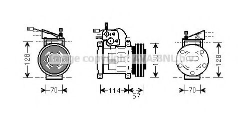 JEAK034 AVA Quality Cooling Компрессор кондиционера для Jeep Grand Cherokee