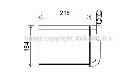 KA6166 AVA Quality Cooling Радіатор пічки для Kia Rio