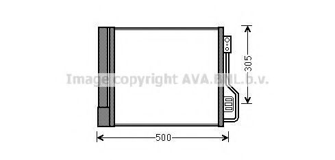 MCA5013D AVA Quality Cooling Радіатор кондиціонера для Smart Fortwo
