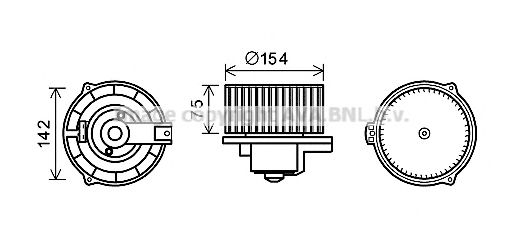 MS8620 AVA Quality Cooling Вентилятор салона для Mercedes M-Class