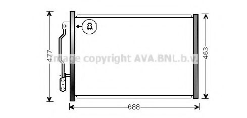 MSA5605 AVA Quality Cooling Радиатор кондиционера