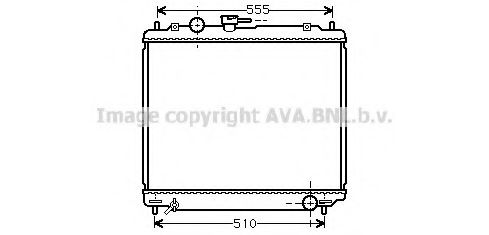 MT2109 AVA Quality Cooling Радіатор охолодження двигуна для Mitsubishi Pajero