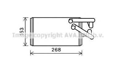 MT6259 AVA Quality Cooling Радиатор печки