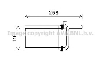 MTA6254 AVA Quality Cooling Радіатор пічки