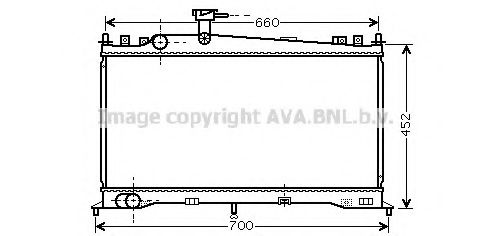 MZ2160 AVA Quality Cooling Радіатор охолодження двигуна для Mazda 6
