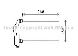 MZ6273 AVA Quality Cooling Радіатор пічки для Mazda MPV