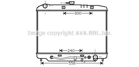 OL2180 AVA Quality Cooling Радіатор охолодження двигуна