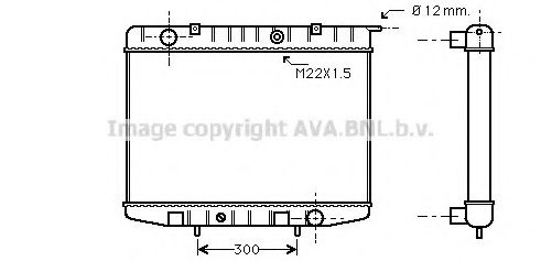 OL2337 AVA Quality Cooling Радіатор охолодження двигуна для Opel Frontera