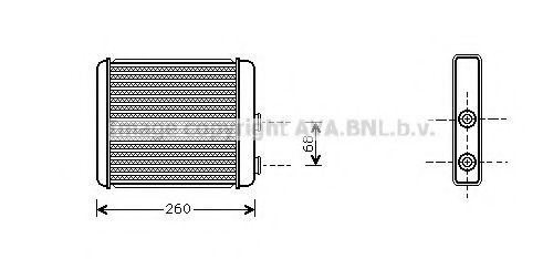 OL6260 AVA Quality Cooling Радіатор пічки