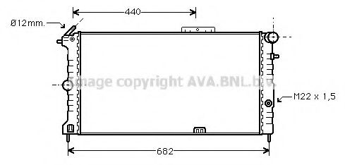 OLA2190 AVA Quality Cooling Радіатор охолодження двигуна