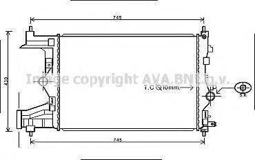 OLA2485 AVA Quality Cooling Радіатор охолодження двигуна