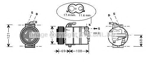 OLAK316 AVA Quality Cooling Компрессор кондиционера
