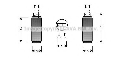 OLD288 AVA Quality Cooling Осушувач кондиціонера