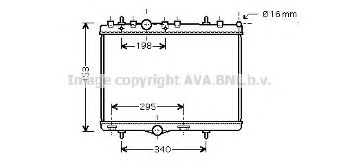 PE2255 AVA Quality Cooling Радіатор охолодження двигуна