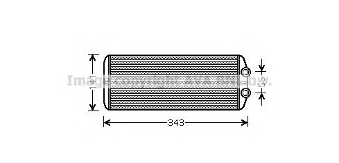 PE6311 AVA Quality Cooling Радиатор печки