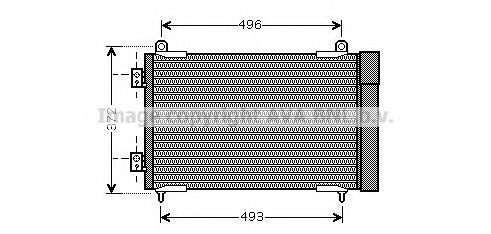 PEA5258D AVA Quality Cooling Радіатор кондиціонера для Peugeot 206