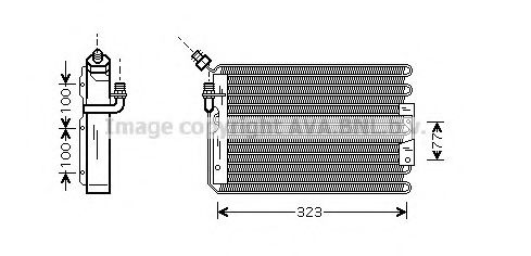 PR5042 AVA Quality Cooling Радіатор кондиціонера для Porsche 911