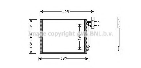 PRA5038 AVA Quality Cooling Радіатор кондиціонера