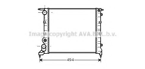 RT2042 AVA Quality Cooling Радіатор охолодження двигуна