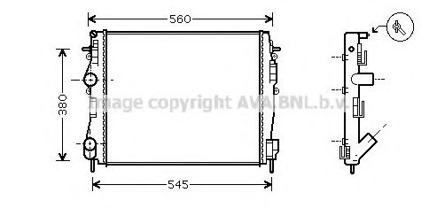 RT2309 AVA Quality Cooling Радіатор охолодження двигуна