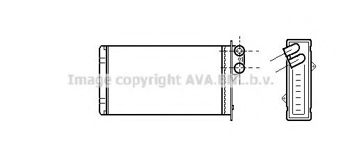 RT6161 AVA Quality Cooling Радіатор пічки для Renault Safrane