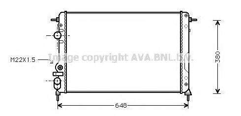 RTA2241 AVA Quality Cooling Радіатор охолодження двигуна