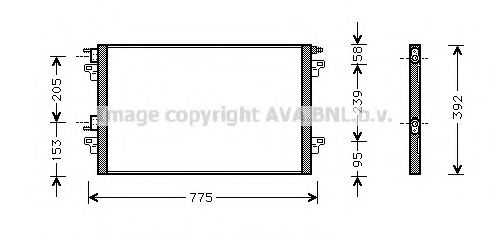 RTA5366 AVA Quality Cooling Радіатор кондиціонера