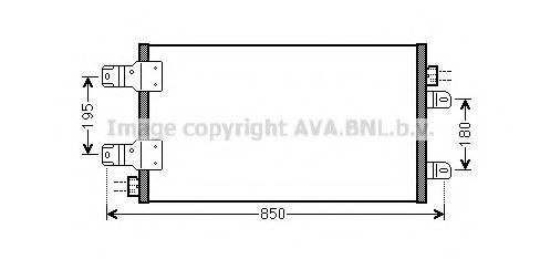 RTA5443 AVA Quality Cooling Радіатор кондиціонера