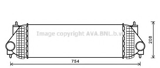SZA4134 AVA Quality Cooling Интеркулер для Suzuki Grand Vitara