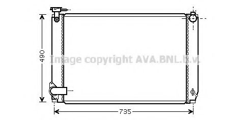 TO2463 AVA Quality Cooling Радіатор охолодження двигуна для Lexus RX