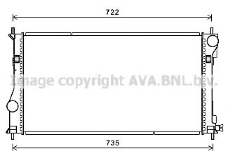 TO2688 AVA Quality Cooling Радіатор охолодження двигуна