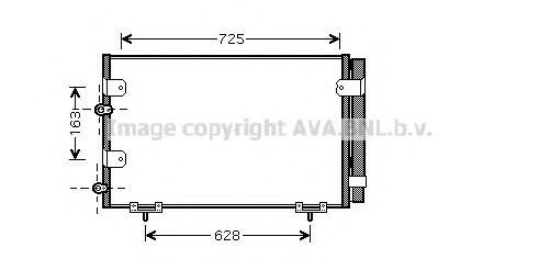 TO5288D AVA Quality Cooling Радиатор кондиционера для Toyota Previa