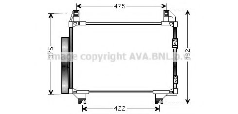 TO5413D AVA Quality Cooling Радіатор кондиціонера