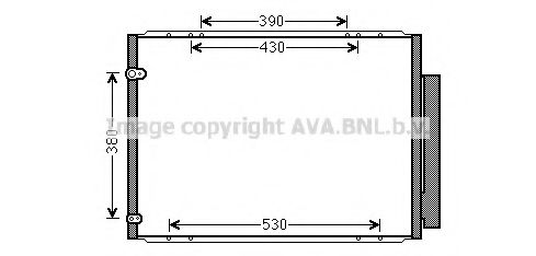TO5573D AVA Quality Cooling Радиатор кондиционера для Lexus RX