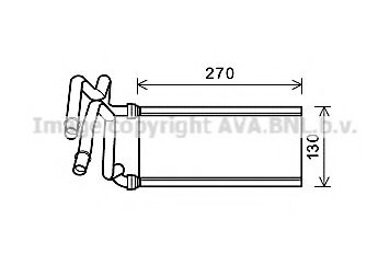 TO6705 AVA Quality Cooling Радиатор печки для Toyota Tundra