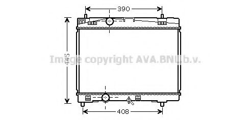 TOA2357 AVA Quality Cooling Радиатор охлаждения двигателя для Toyota Yaris