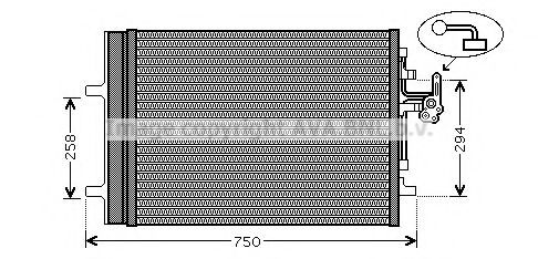 VO5161D AVA Quality Cooling Радіатор кондиціонера